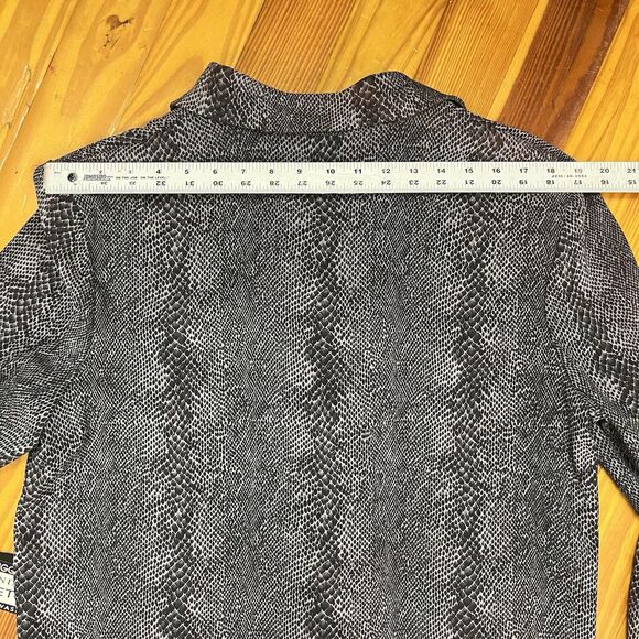 Vintage Snakeskin Print Blazer Jacket Size L Glam Rocker Mob Wife New NWT READ - Picture 8 of 16